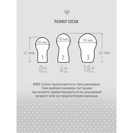 Соска-пустышка BIBS Colour Nordic Mint 6+ месяцев