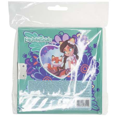 Записная книжка Kinderline Enchantimals с замком-сердечком 80л ENFS-UA1-A-4805-W