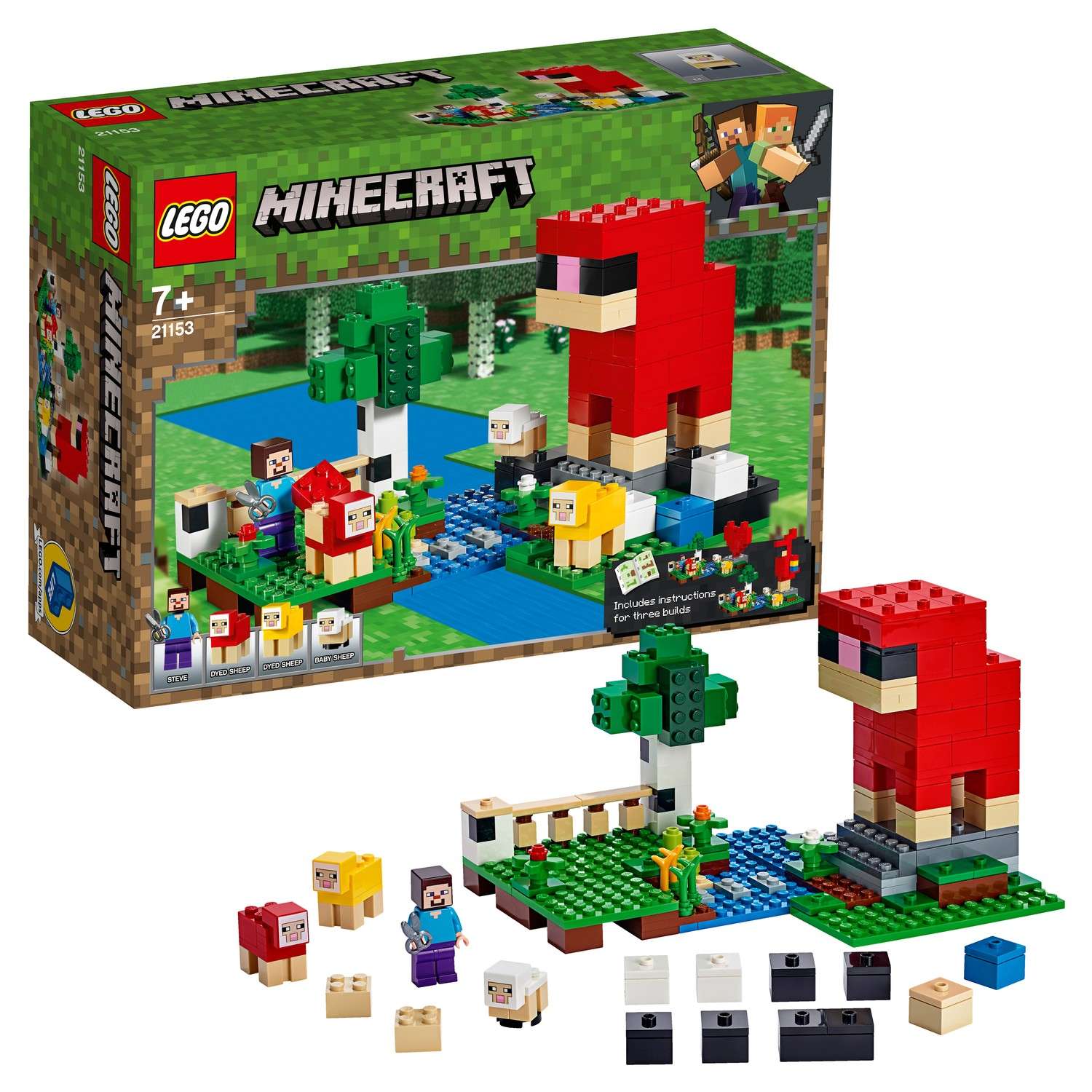 Конструктор LEGO Minecraft Шерстяная ферма 21153 - фото 1
