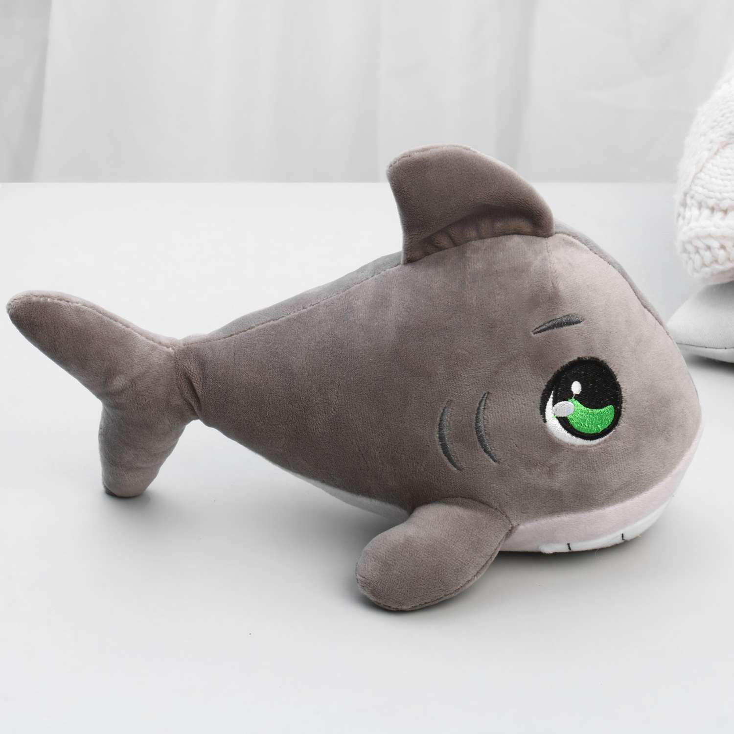 Мягкая игрушка Milo Toys «Акула» цвет серый - фото 7