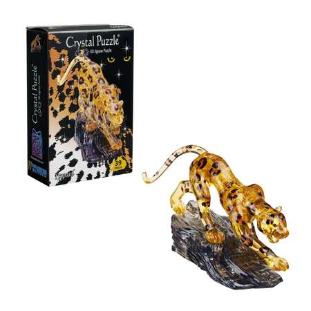 3D-пазл Crystal Puzzle IQ игра для детей кристальная Леопард 39 деталей