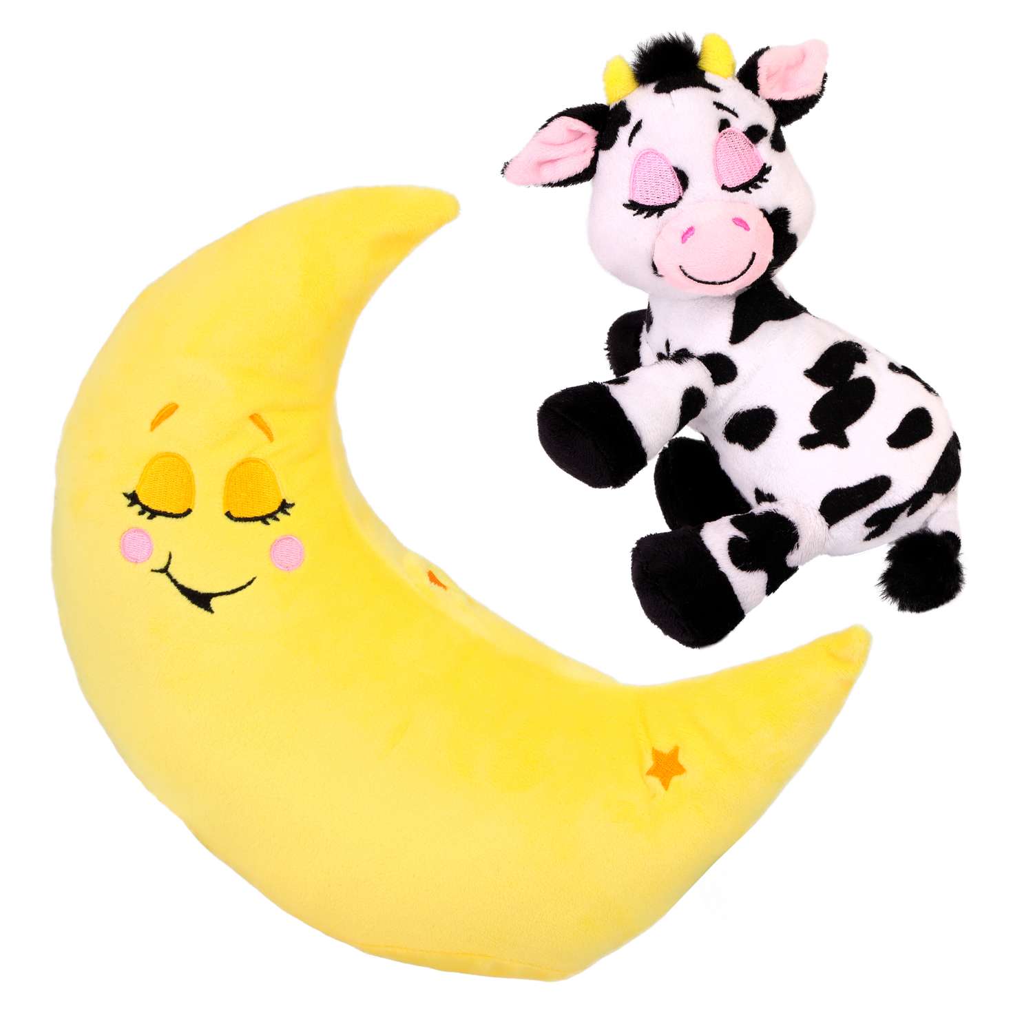 Ночник детский Лунатики Зверюшки-баюшки Корова с функциями музыка свет ночник - фото 2