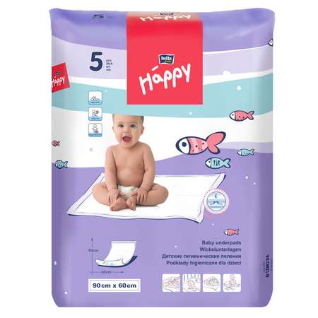 Пеленки Bella baby Happy 60*90см 5шт