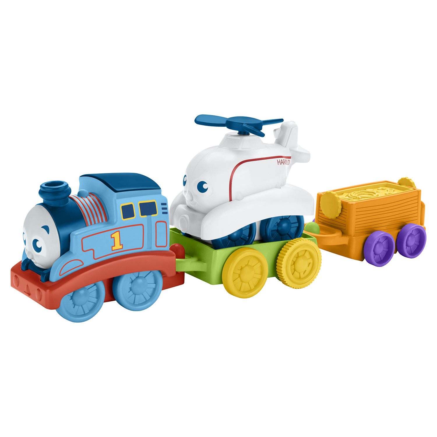 Набор игровой Thomas & Friends Мой первый Томас Томас и Гарольд FKM91  купить по цене 399 ₽ в интернет-магазине Детский мир