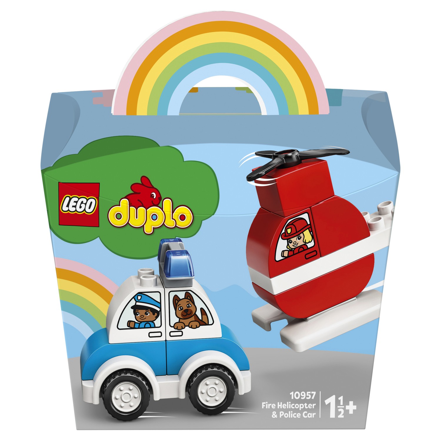 Конструктор LEGO DUPLO My First Пожарный вертолет и полицейский автомобиль 10957 - фото 2