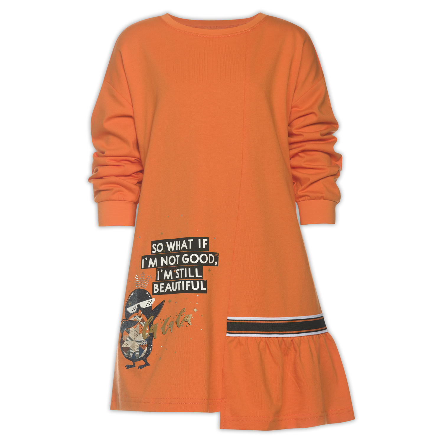 Платье PELICAN GFDJ3871/Оранжевый(31) - фото 5