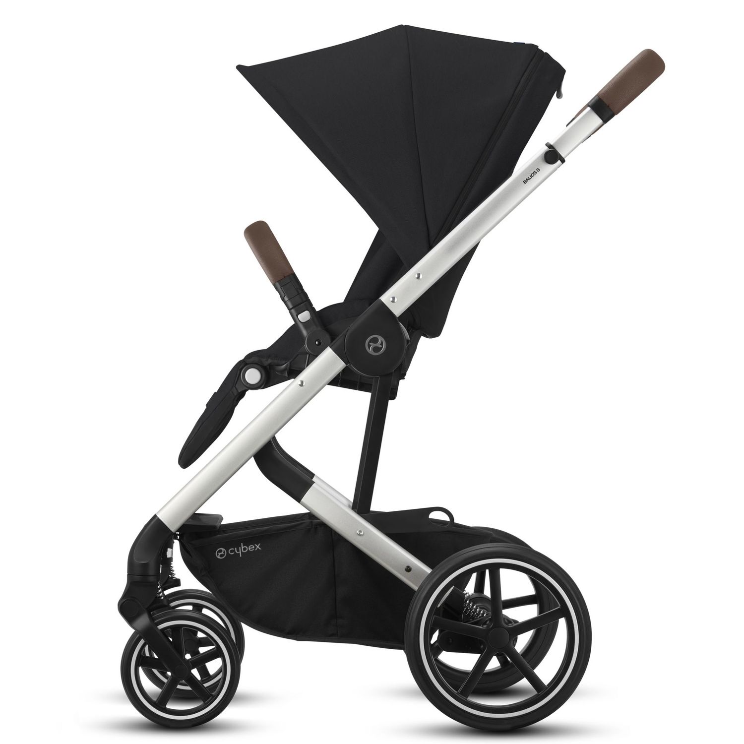 Коляска Cybex Balios S Lux SLV с дождевиком Deep Black - фото 2