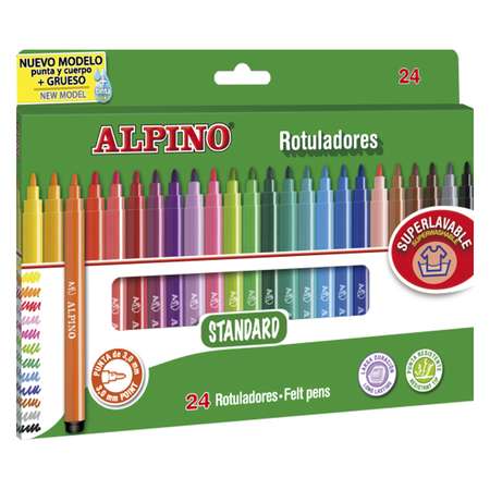 Фломастеры ALPINO STANDARD 24 цв.