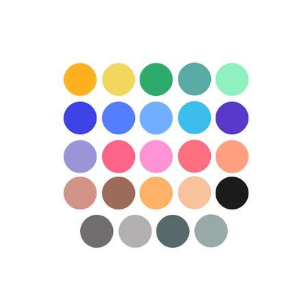 Маркеры ФЕНИКС+ Набор двусторонние Квокка 24 цв раскладка для выкраски цветов