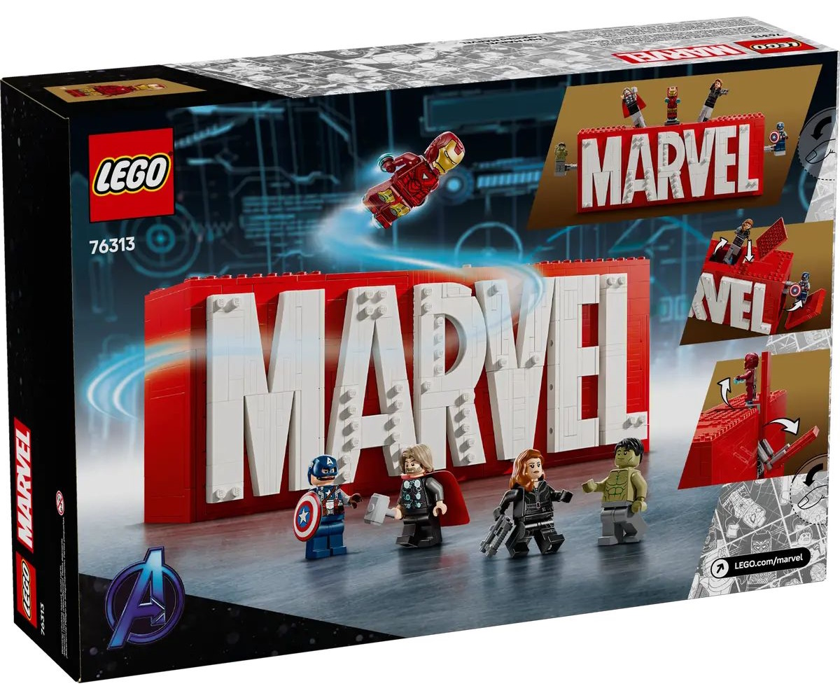 Конструктор LEGO Логотип и минифигурки Marvel 76313 - фото 7