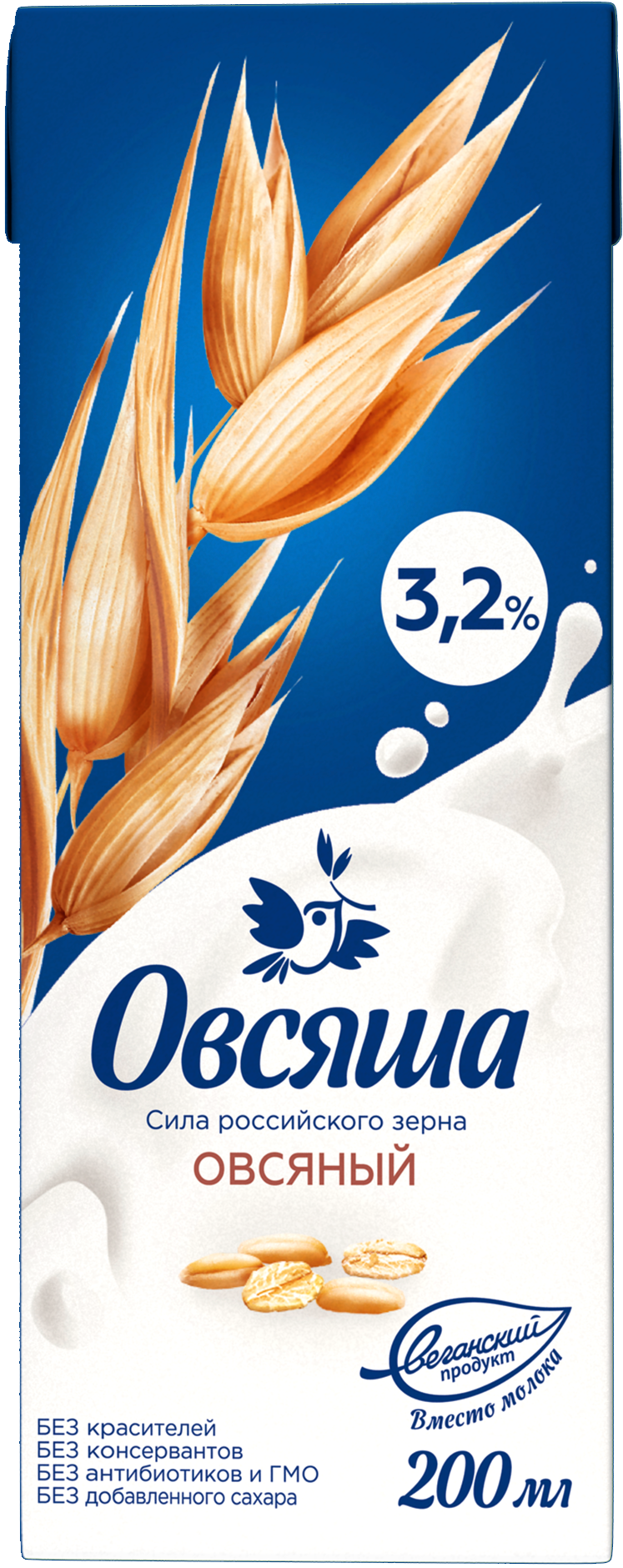 Овсяный напиток Овсяша 3.2% без сахара 200 мл х 15 шт. - фото 4