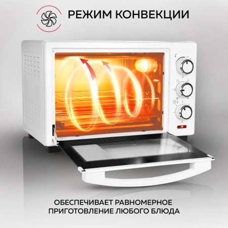 Мини-печь GFGRIL GFO-20W 20 л с конвекцией