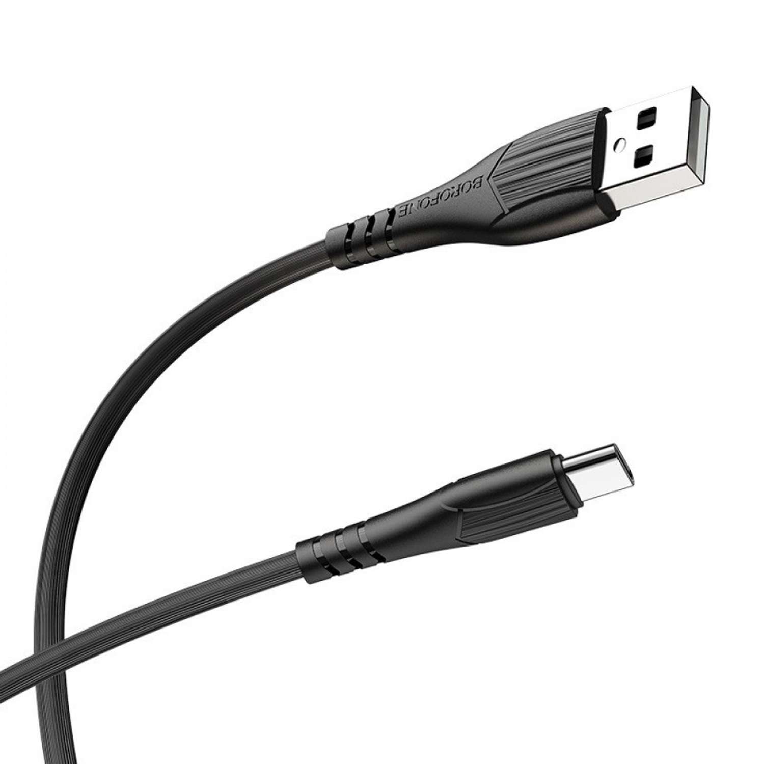 Кабель зарядный Borofone USB- Type-C /3.0A/ чёрный - фото 2