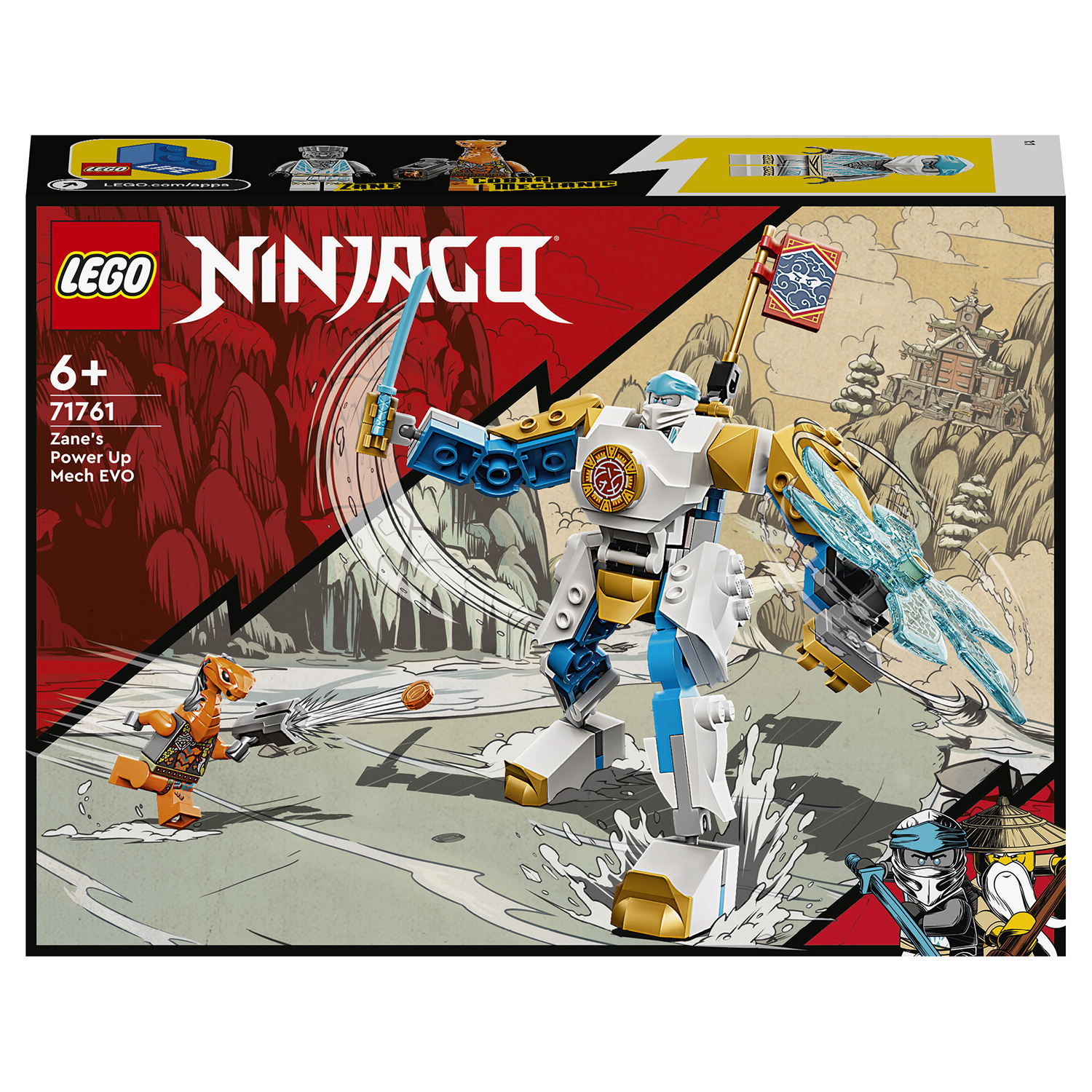 Конструктор LEGO Ninjago Могучий робот ЭВО Зейна 71761 купить по цене 999 ₽  в интернет-магазине Детский мир