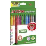 Фломастеры ALPINO STANDARD 12 цв.