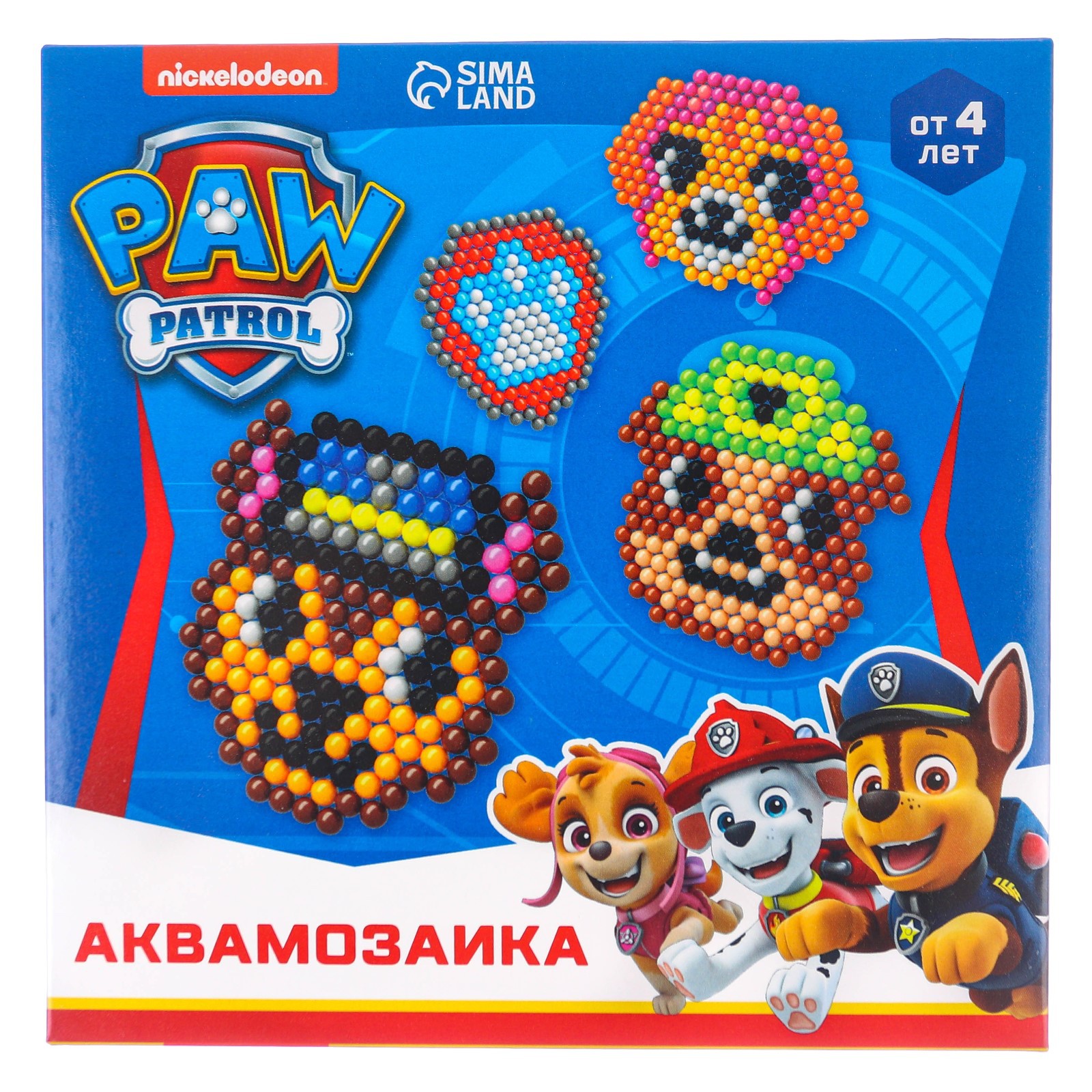 Аквамозаика Щенячий патруль Paw Patrol Щенячий Патруль 4 фигурки - фото 5