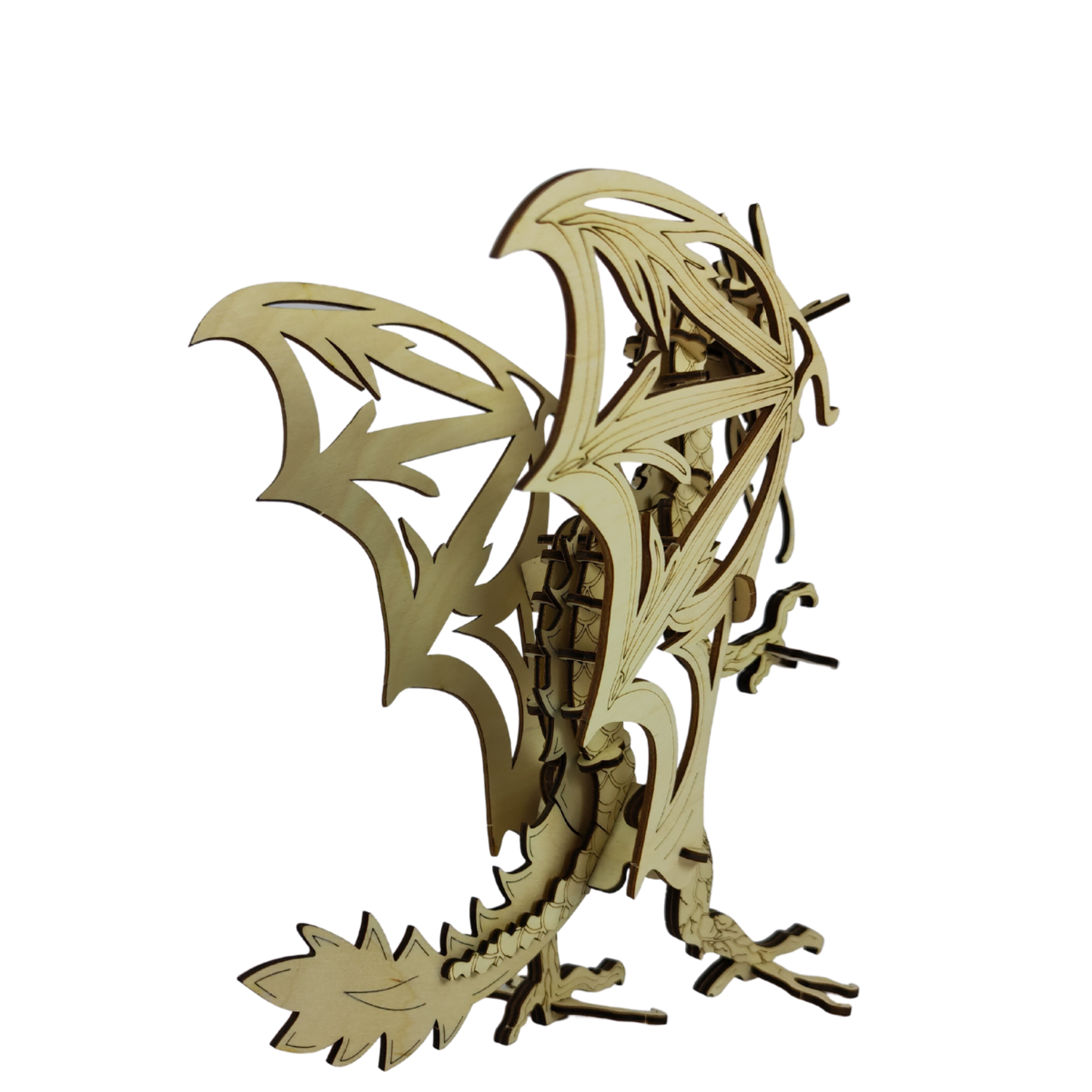 Сборная модель My_derevo Деревянный Дракон Игрушка Статуэтка 2024 - фото 9
