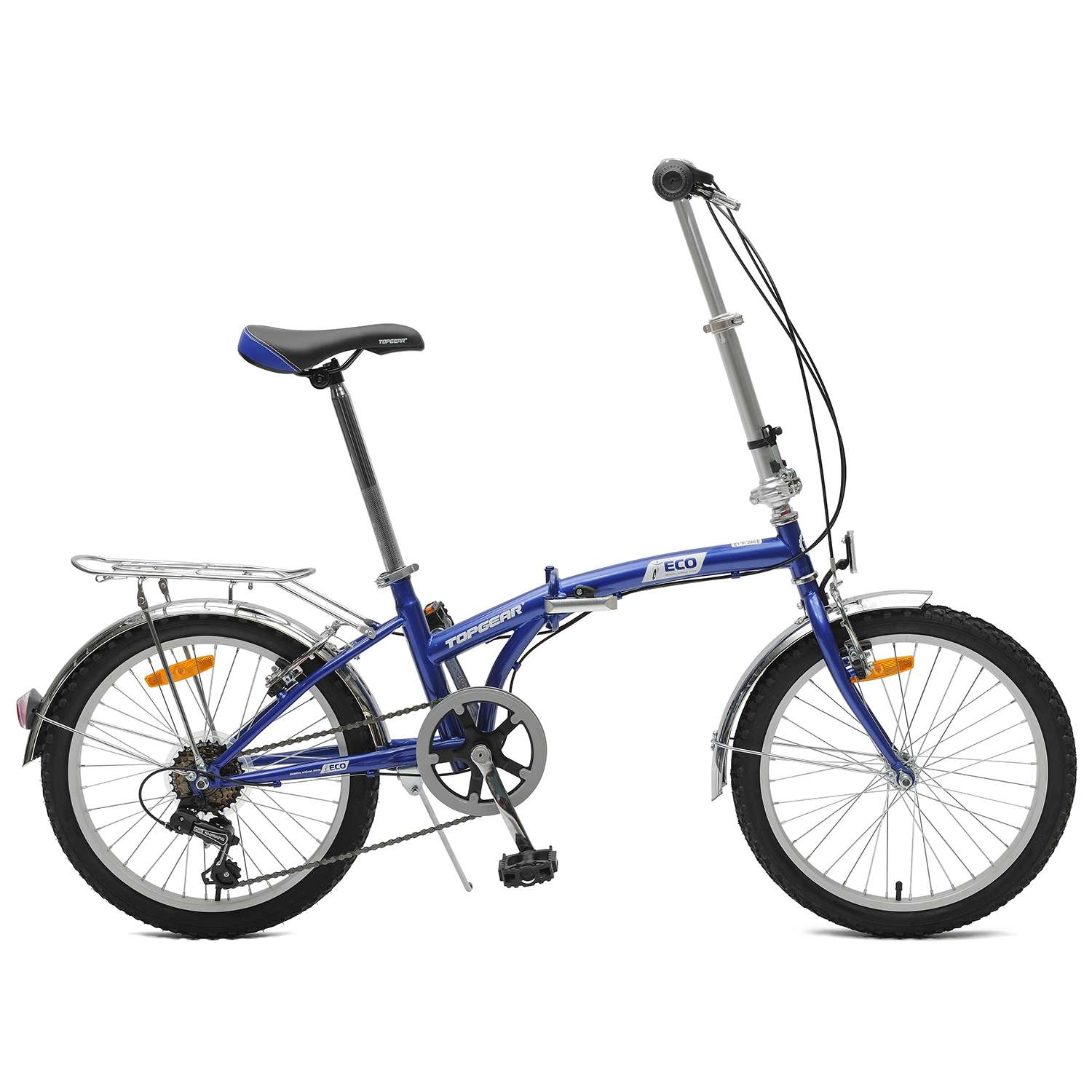 Велосипед TopGear складной 20 дюймов Синий ВНС2086 - фото 1