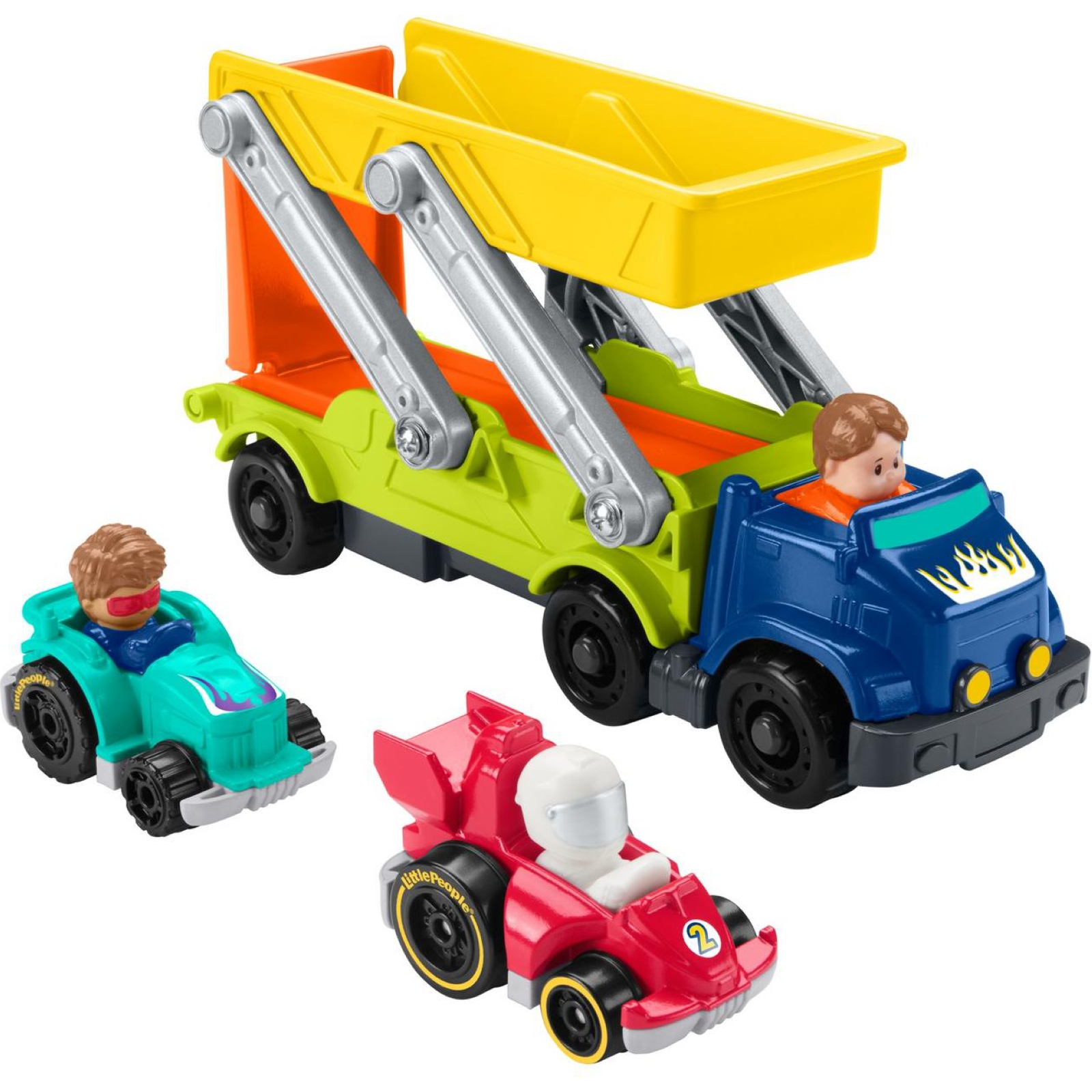 Набор подарочный Fisher Price Little People Спуск с рампы HBX23 - фото 7