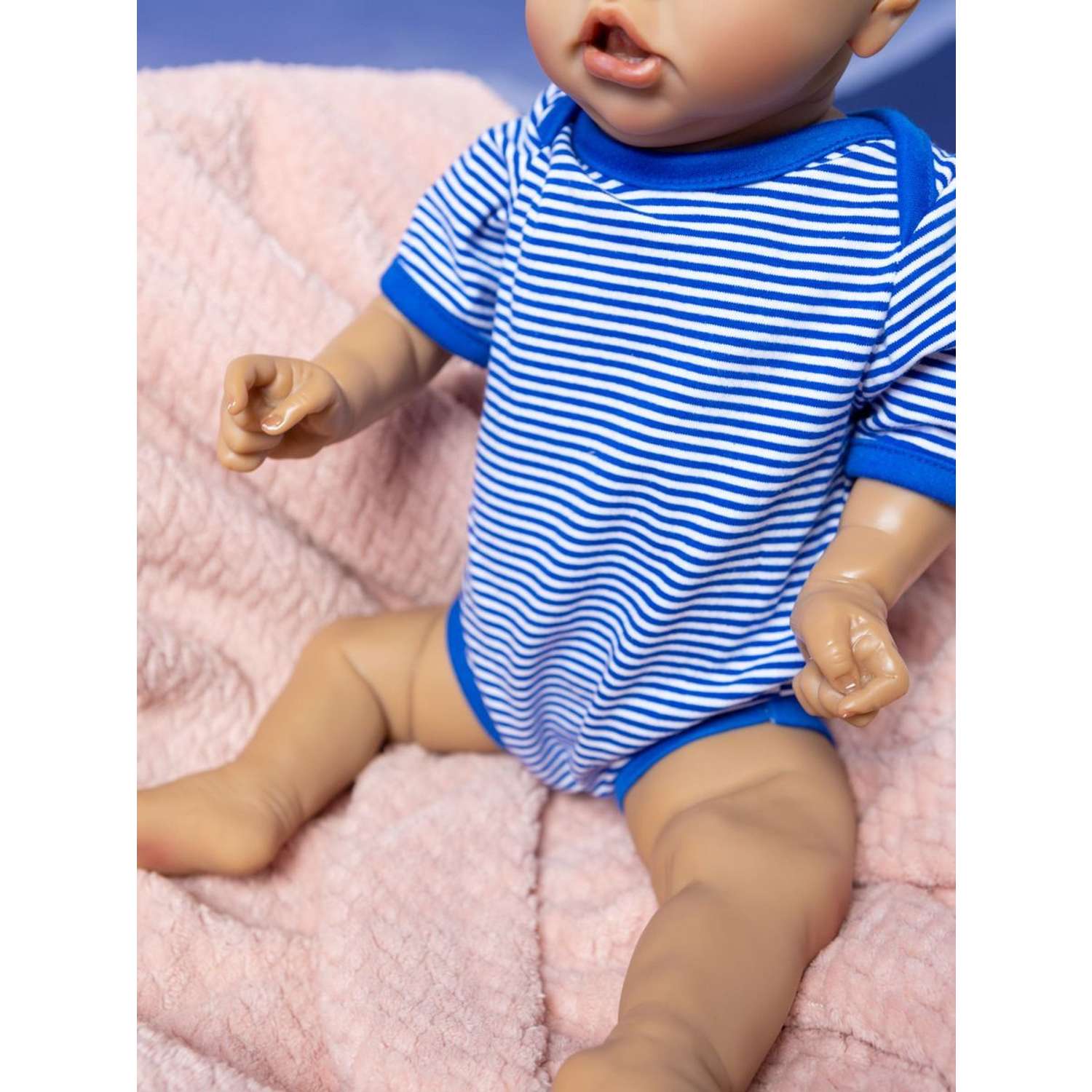 Кукла Реборн Soul Sister виниловая с комплектом одежды и пустышкой пупс для девочек 60 см YW-REBORN60- Blue - фото 7