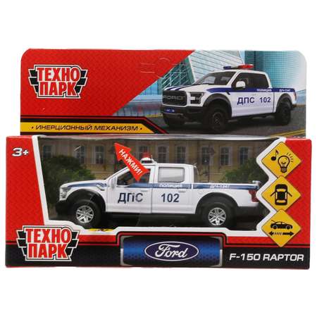 Машина Технопарк Ford F150 Raptor Полиция 325404