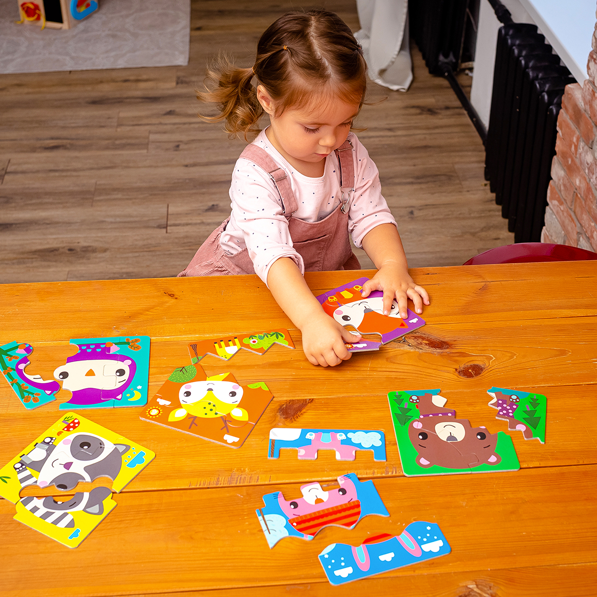 Набор пазлов Vladi Toys фигурные baby puzzle зигзаг Fisher-Price Лес - фото 4