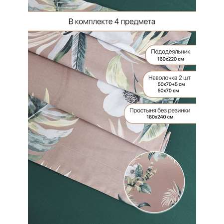 Постельное белье Arya Home Collection 1 5 спальное наволочки 50х70 и 70х70 Alamode 160X220 Loyal