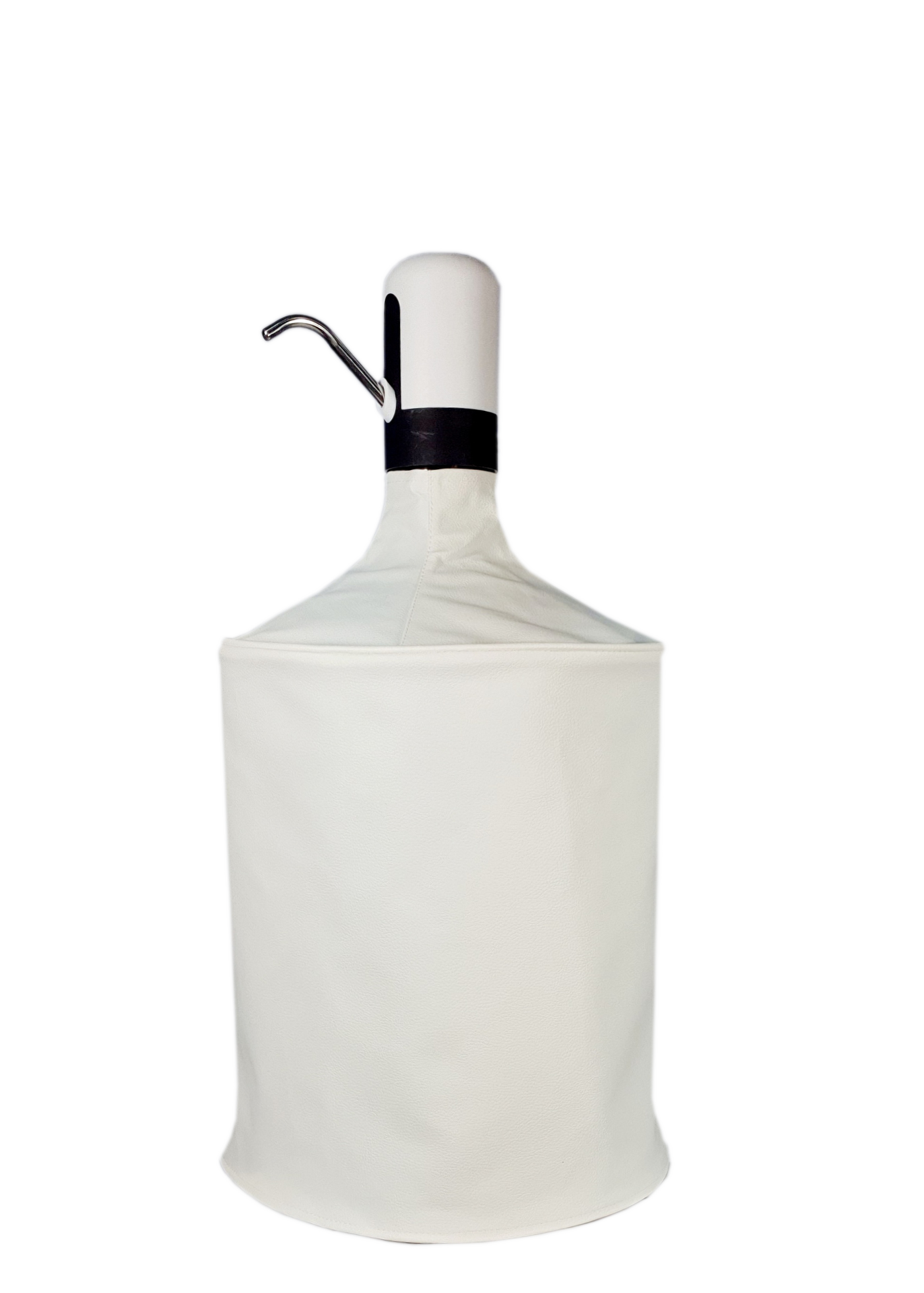 Чехол на бутыль 19л Coolpaq Leather White - фото 3