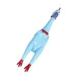 Игрушка для собак Пижон Задумчивая курица XL пищащая 41см голубая 7472719