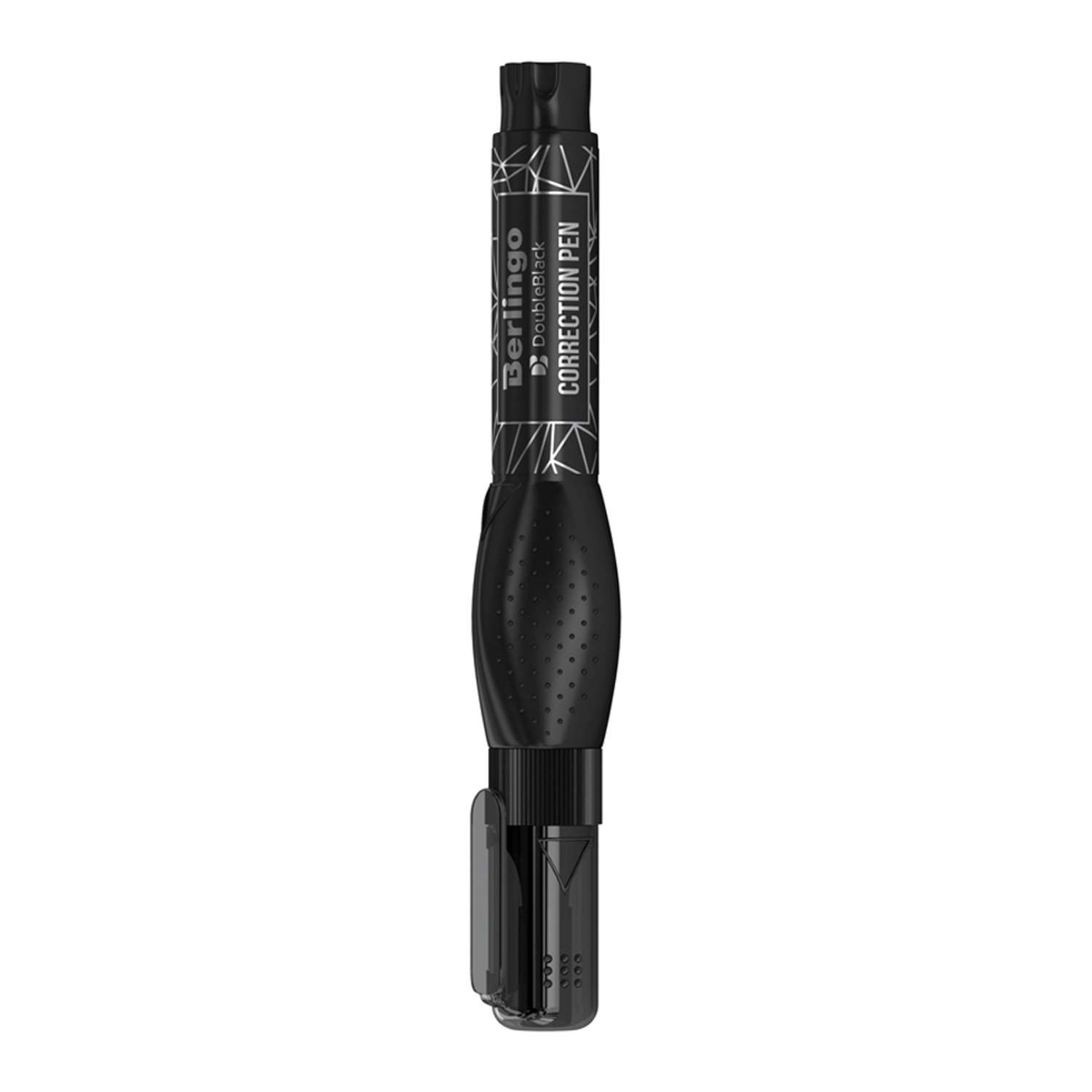 Корректирующий карандаш Berlingo Double Black 0.8 мл металлический наконечник - фото 5