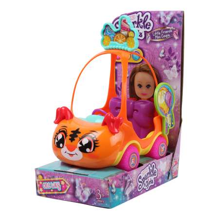 Машина для мини кукол Sparkle Girlz Кошка 75228