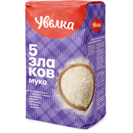 Мука Увелка 5 злаков 550 г