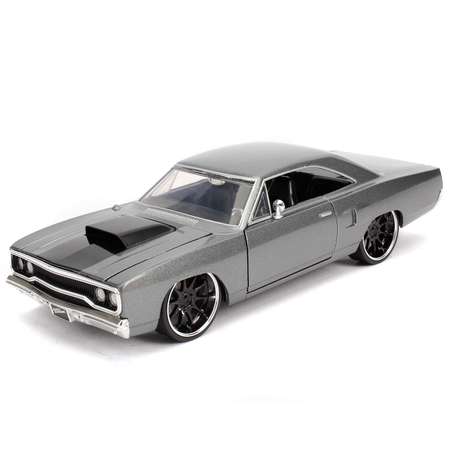 Машина Jada Fast and Furious 1:24 Plymouth Road Runner 1970 Серая 30745