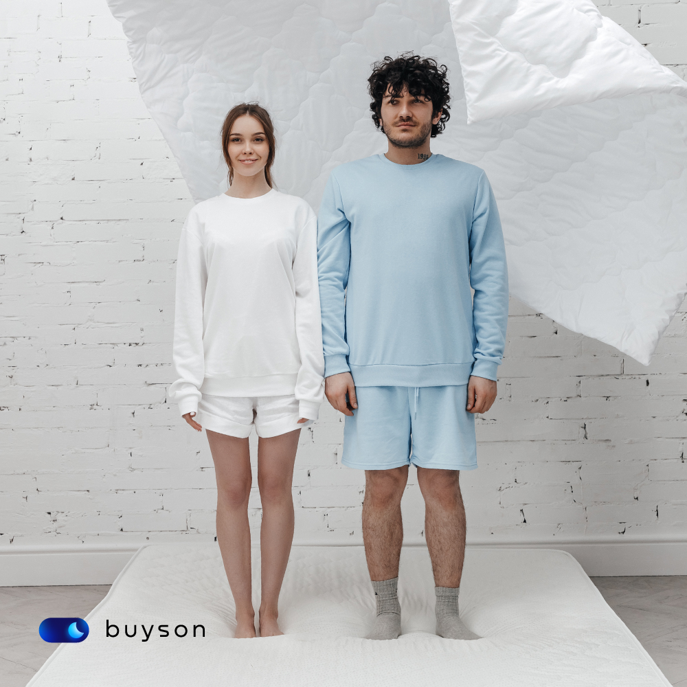 Сет мини buyson BuyFirst Mini: анатомическая подушка 50х70 см и одеяло 140х205 см - фото 7