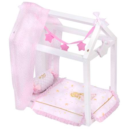 Кроватка для куклы DeCuevas Toys с аксессуарами серии Мария 55 см