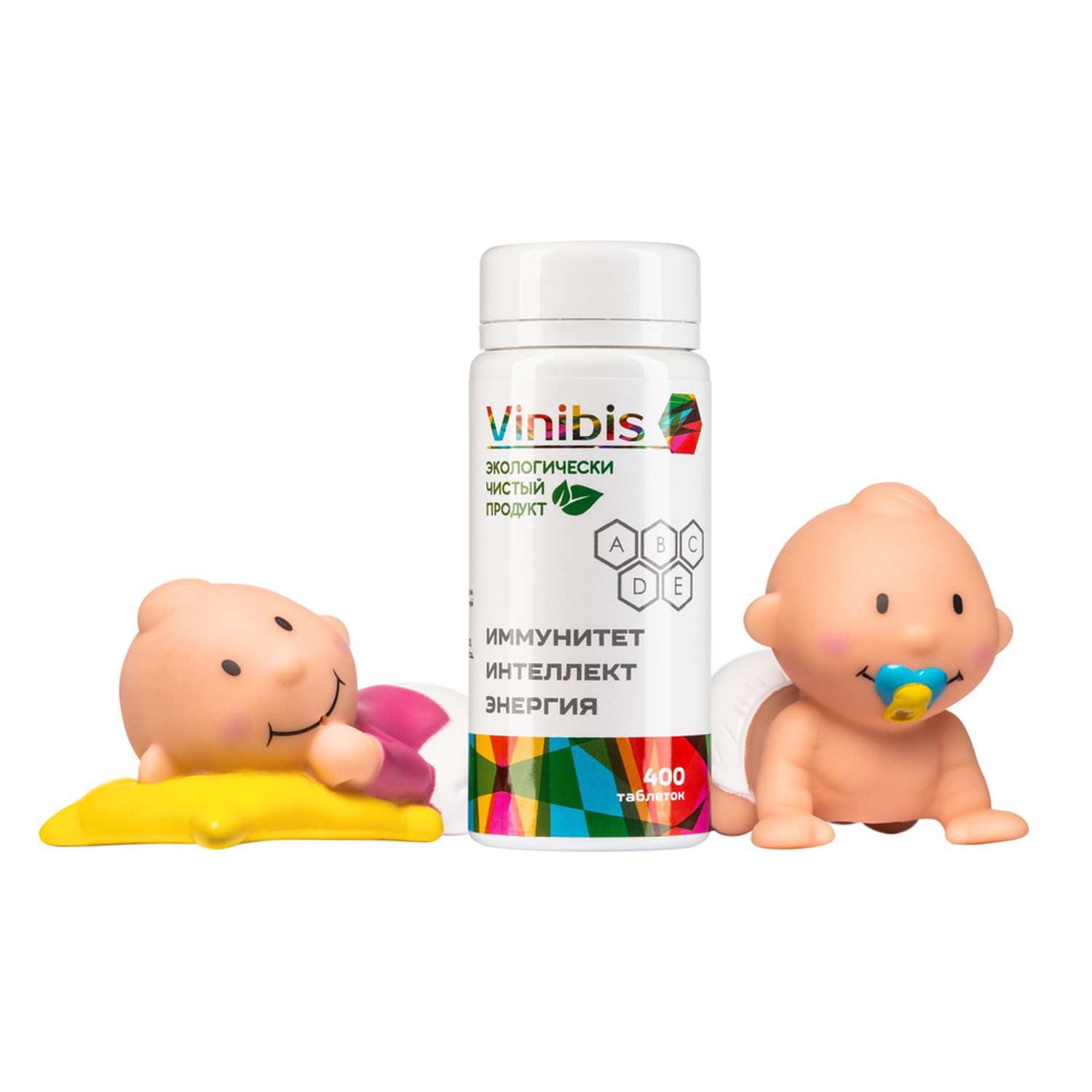 Витаминно-минеральный комплекс Vinibis для детей взрослых беременных и кормящих 400 таблеток - фото 2