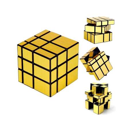 Головоломка Ripoma Кубик Рубика золотистый