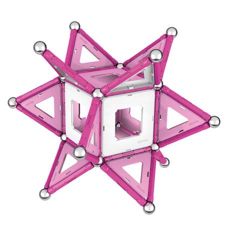 Конструктор магнитный GEOMAG Pink 104 детали