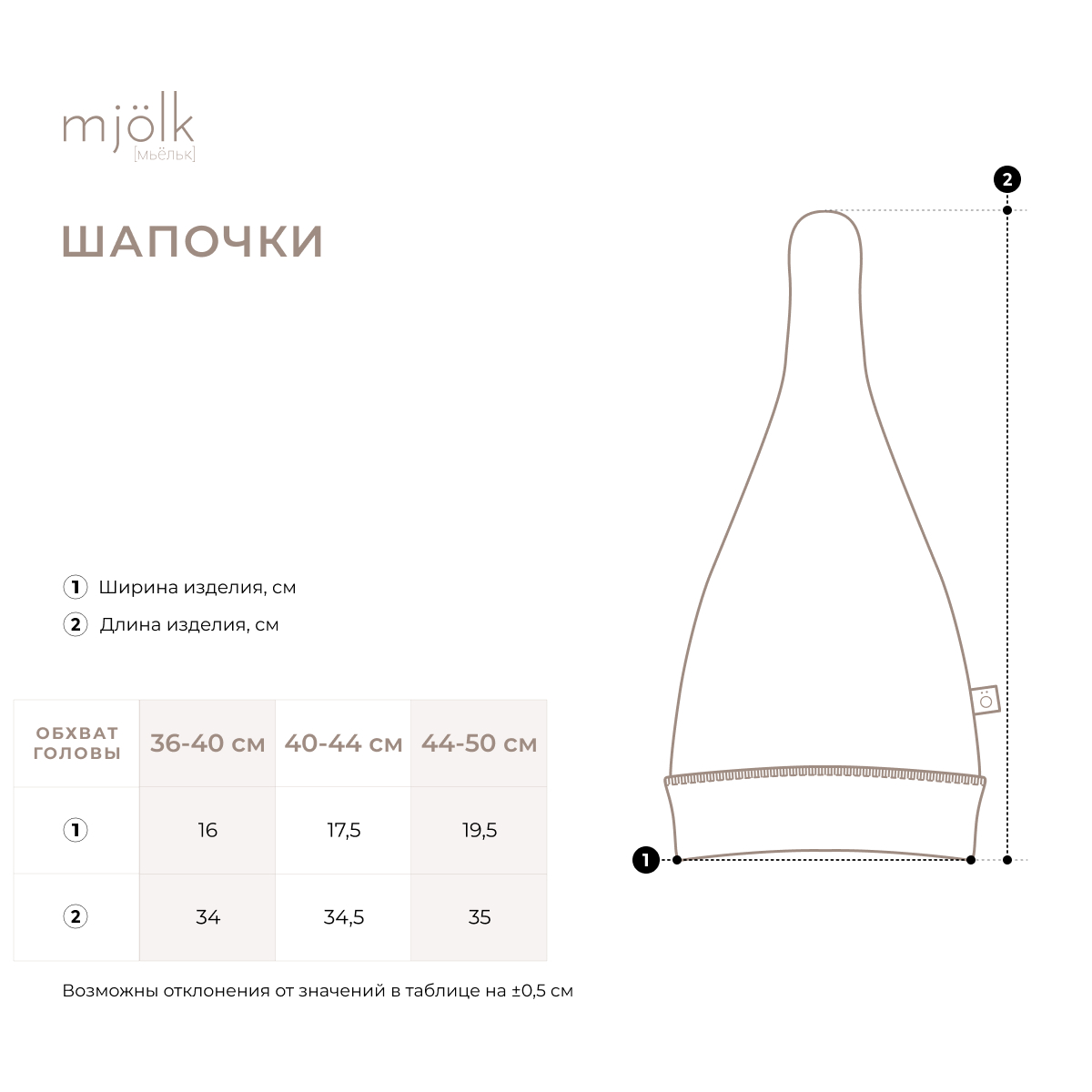 Шапочка Mjolk 41296 - фото 2