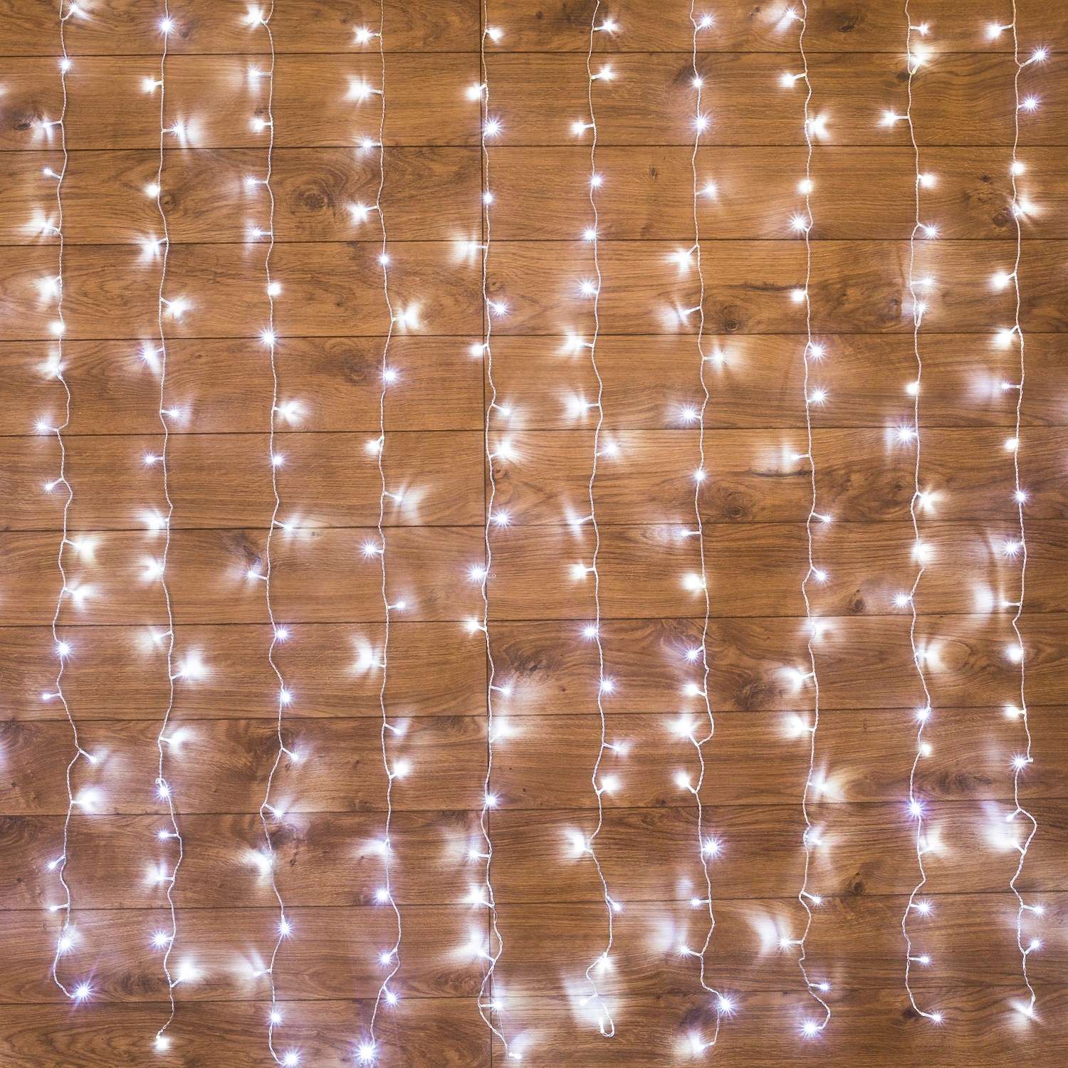Светодиодная гирлянда NEON-NIGHT Дождь-занавес 2х3 м 8 режимов белое свечение - фото 2