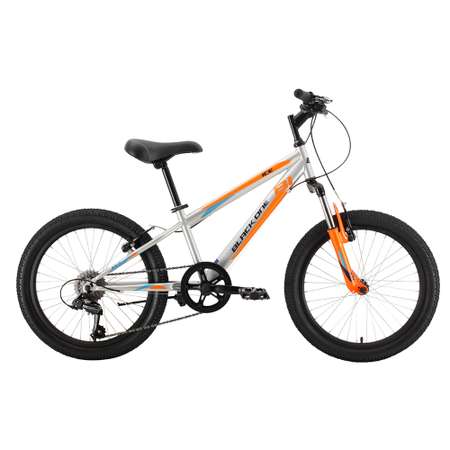 Велосипед Black one Ice 20 серебристый/оранжевый/голубой 10