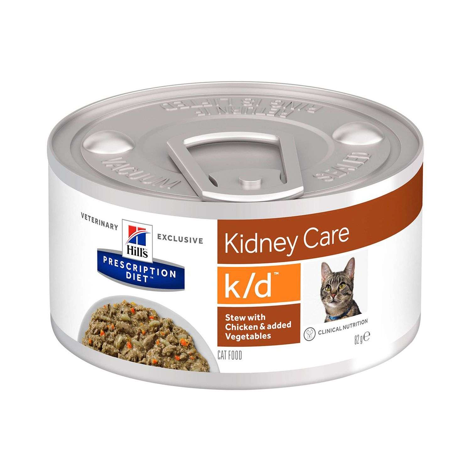 Корм для кошек HILLS 82г Prescription Diet k/d при лечении заболеваний почек рагу с курицей и добавлением овощей - фото 1