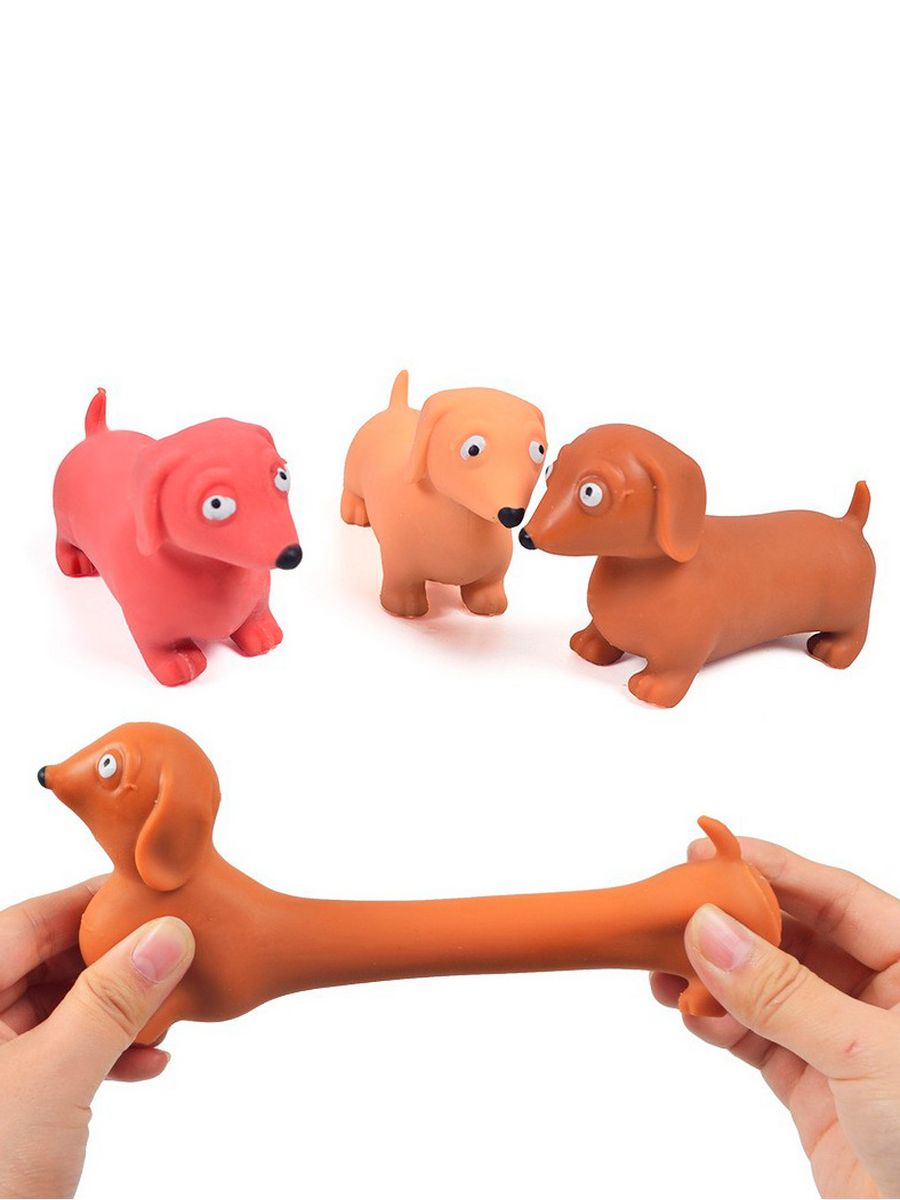 Мялка-антистресс iLikeGift Stretchy dachshund brown - фото 5