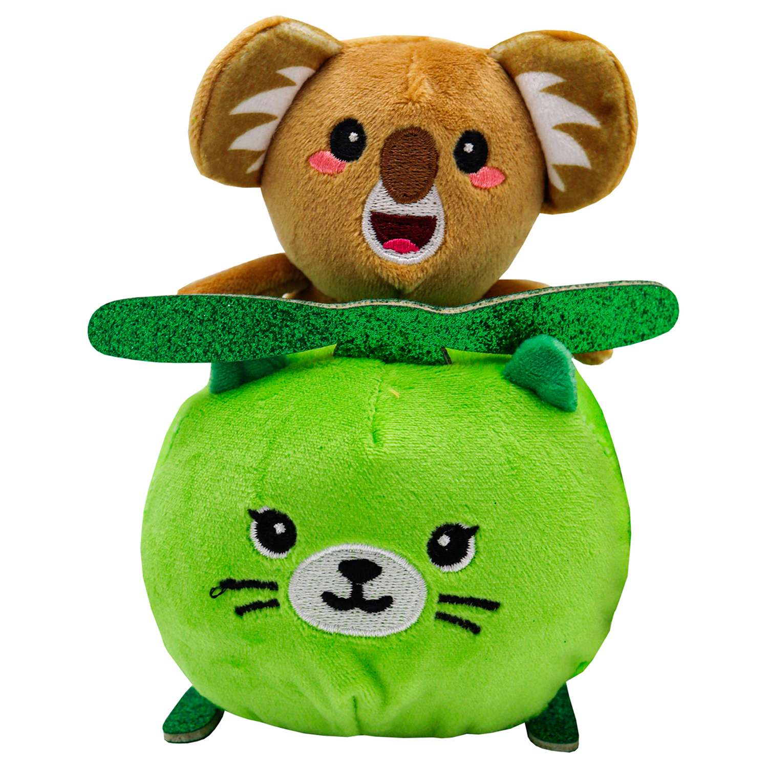 Игрушка мягкая Funky Toys кенга коала с зеленым котиком FT5915-3-МП - фото 1