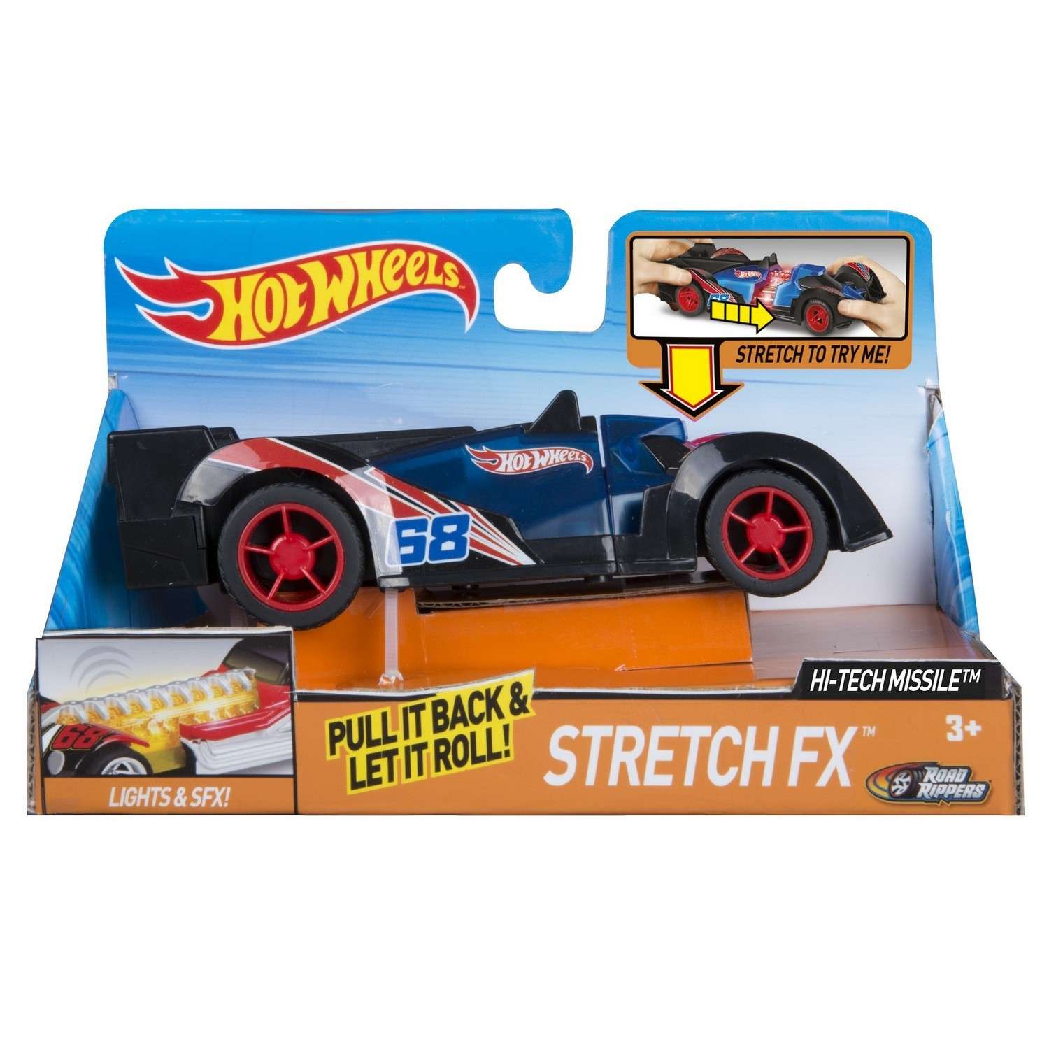 Машинка Hot Wheels Tech Missile со светом и звуком 90711 - фото 4