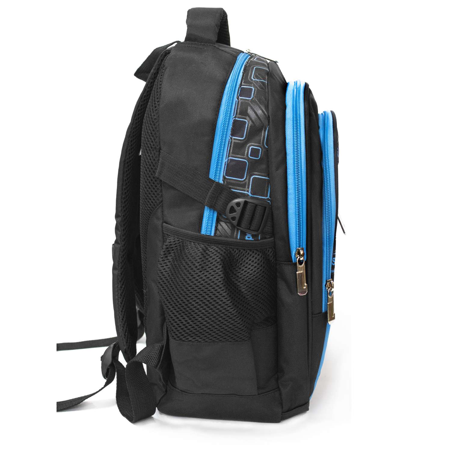 Рюкзак школьный Evoline черный голубой EVO-157-6 - фото 7