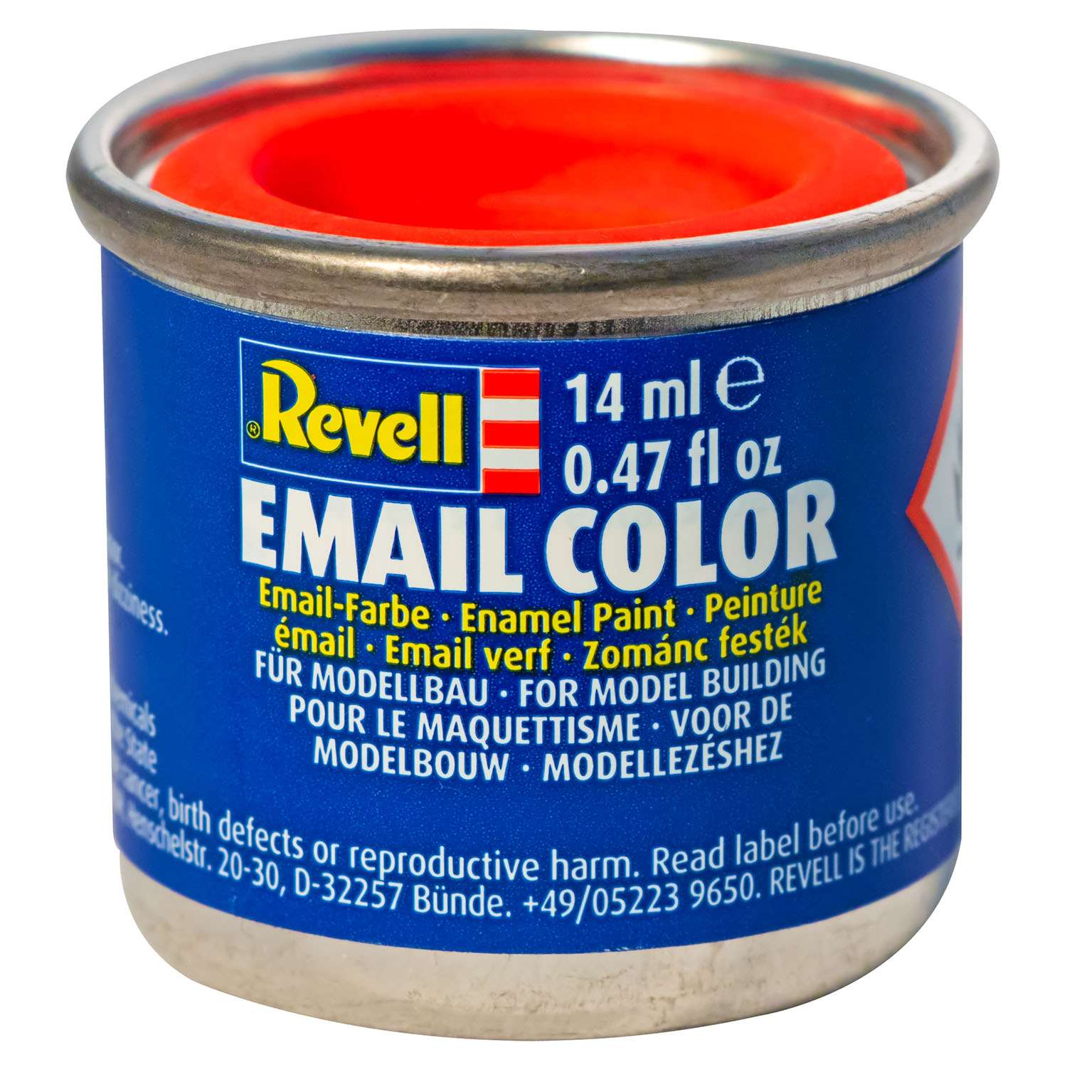 Краска Revell светящаяся красная РАЛ 3026 шелково-матовая 32332 - фото 1