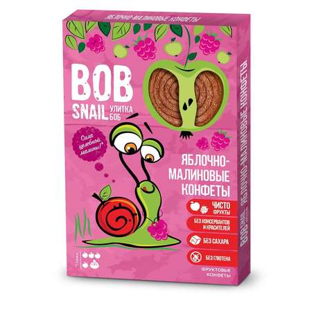 Конфеты Bob Snail натуральные без сахара яблоко-малина 60г