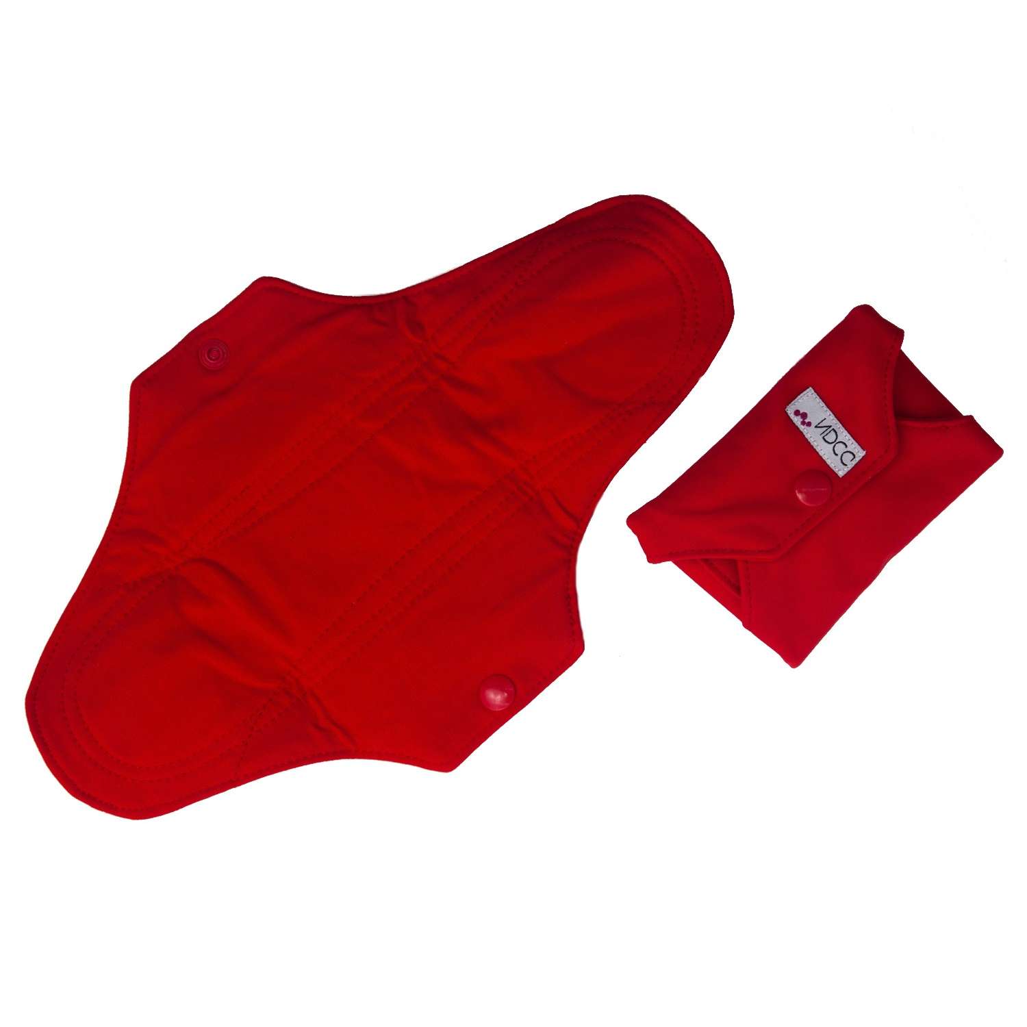 Прокладки NDCG многоразовые красные 2 шт в черном мешочке - фото 2