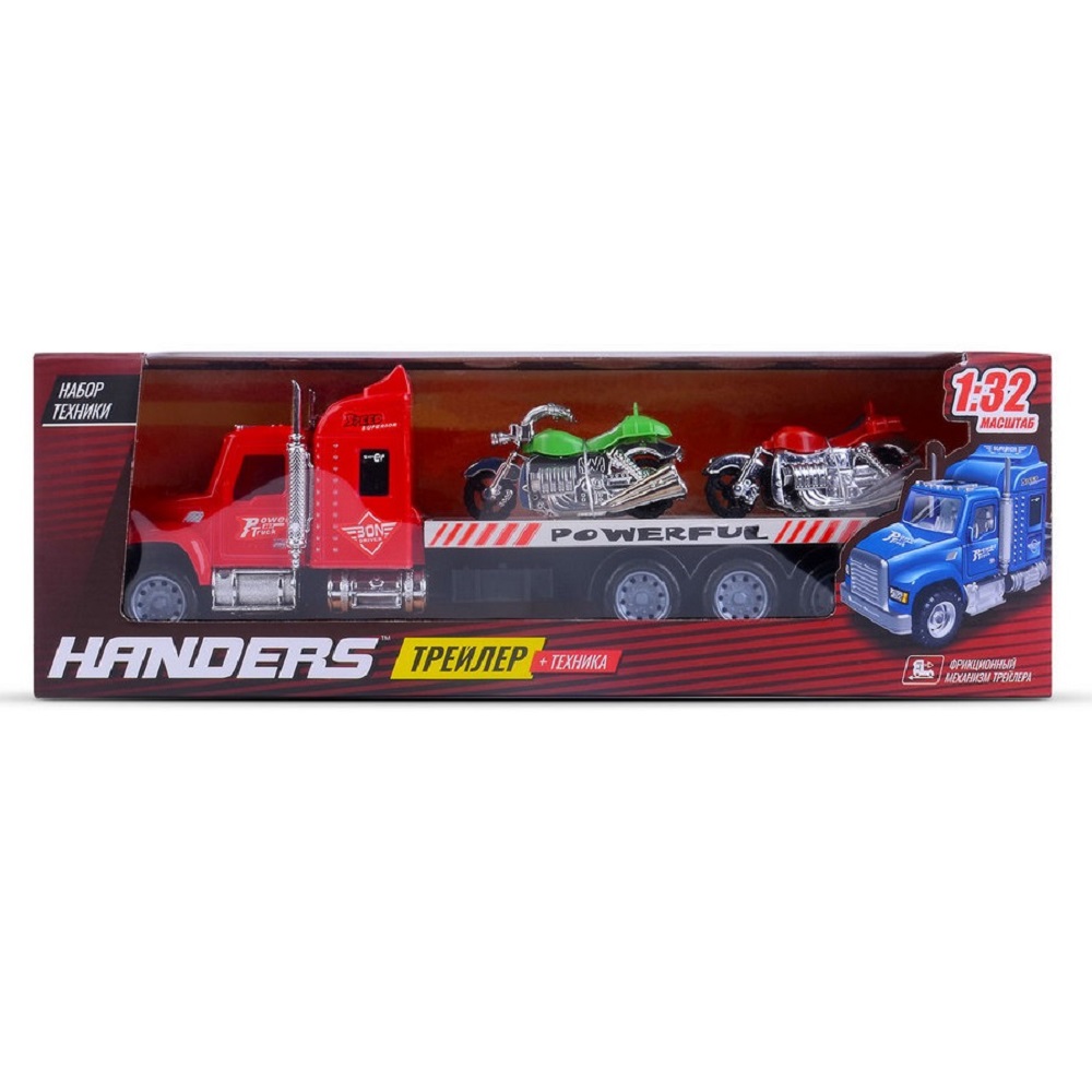 Игровой набор Handers 1:32 фрикционный HAC1613-123-1//красный - фото 4